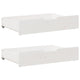 Vidaxl bedlades 2 st 85x55x17 cm massief grenenhout wit