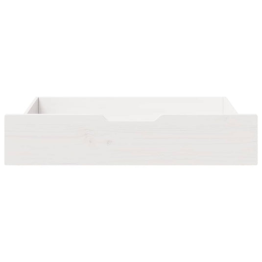 Vidaxl bedlades 2 st 85x55x17 cm massief grenenhout wit