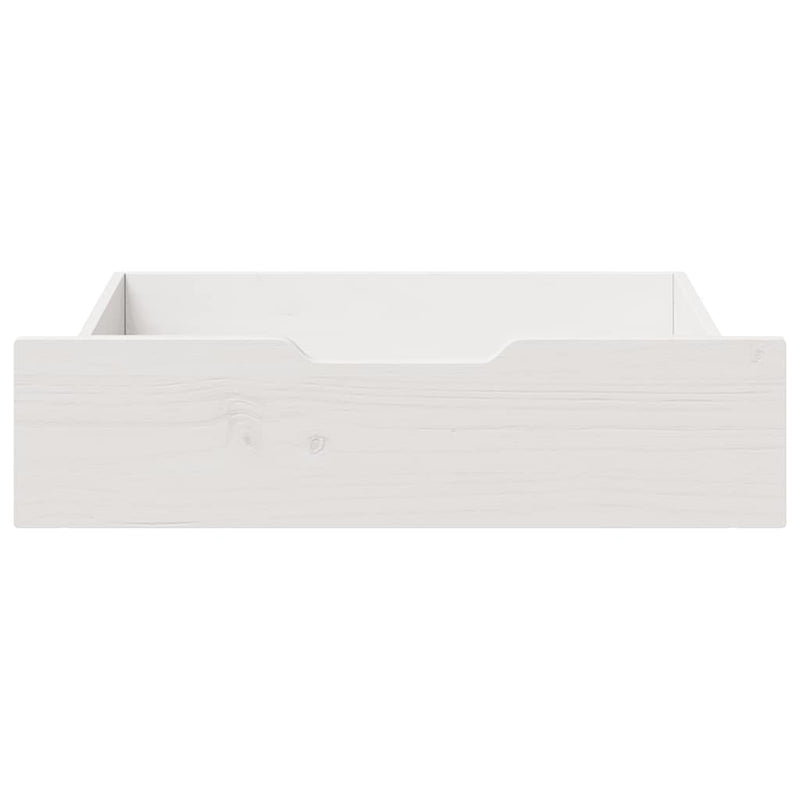 Afbeelding laden in galerijviewer, Vidaxl bedlades 2 st 75x55x17 cm massief grenenhout wit
