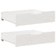 Vidaxl bedlades 2 st 65x55x17 cm massief grenenhout wit