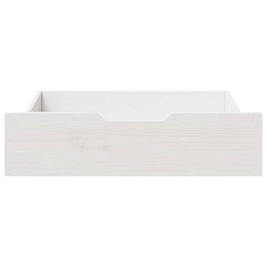 Vidaxl bedlades 2 st 65x55x17 cm massief grenenhout wit