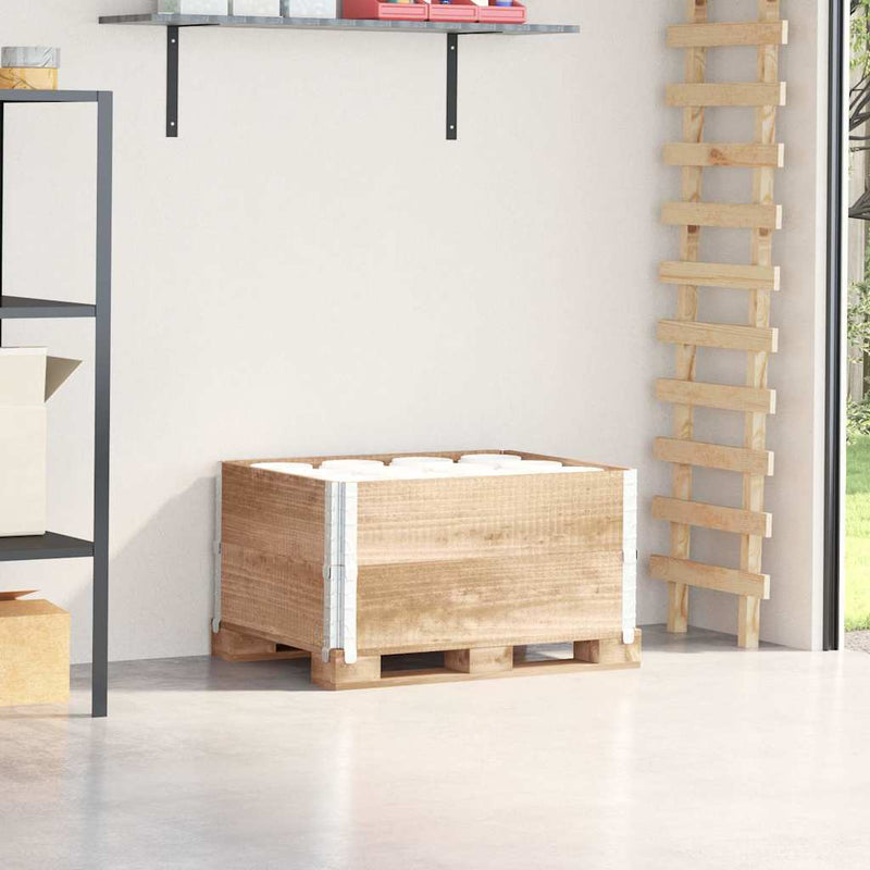 Afbeelding laden in galerijviewer, Vidaxl palletopzetranden 2 st 80x60 cm massief grenenhout

