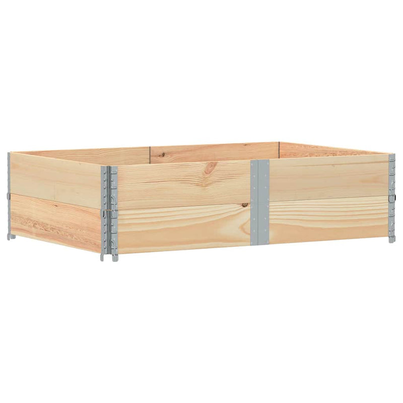 Afbeelding laden in galerijviewer, Vidaxl palletopzetranden 2 st 150x100 cm massief grenenhout
