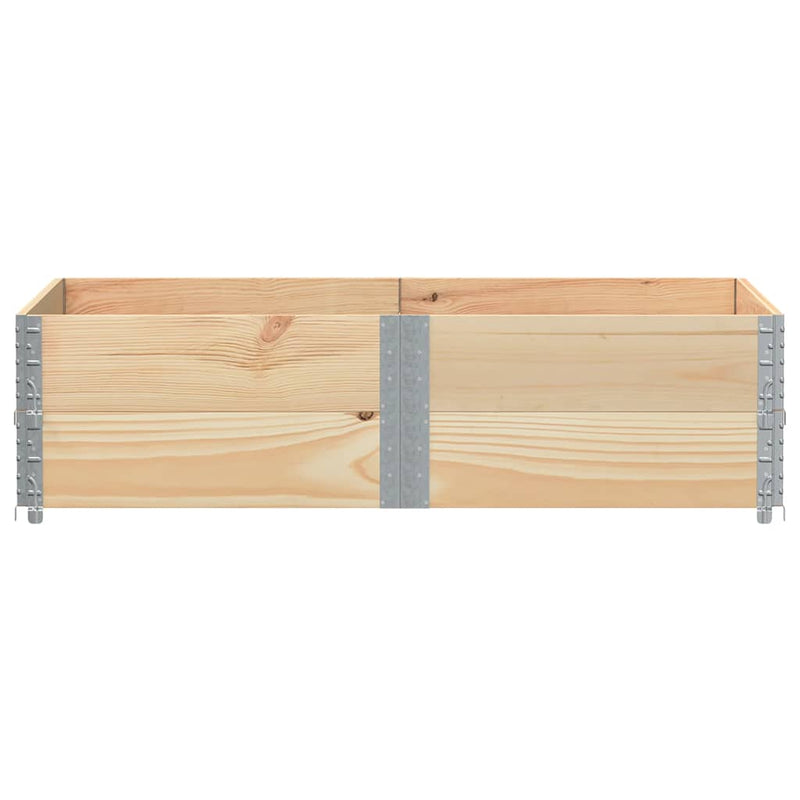 Afbeelding laden in galerijviewer, Vidaxl palletopzetranden 2 st 150x100 cm massief grenenhout
