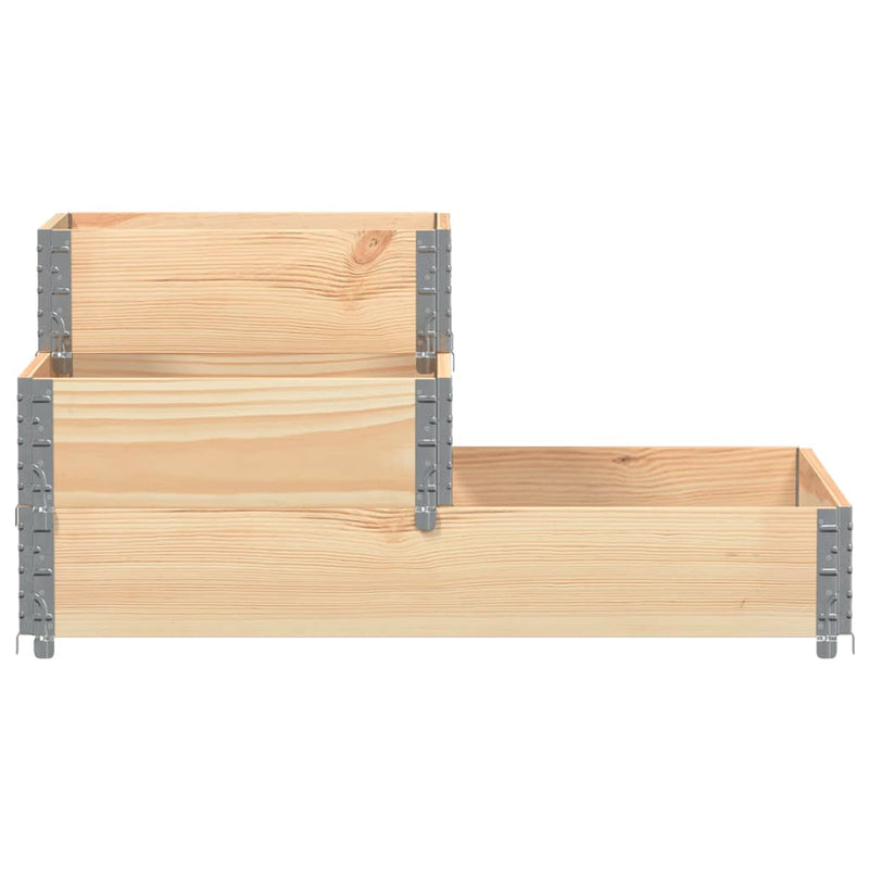 Afbeelding laden in galerijviewer, Vidaxl verhoogde plantenbak 3-laags 120x80 cm massief grenenhout
