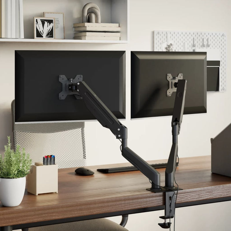 Afbeelding laden in galerijviewer, Vidaxl monitorbeugels 27 inch scherm gasveer 20 kg
