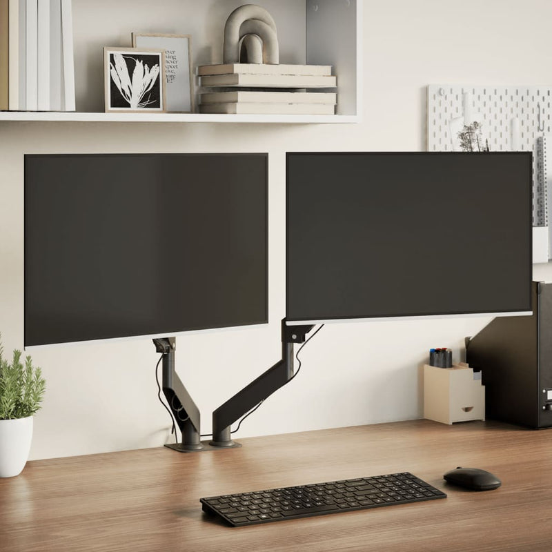 Afbeelding laden in galerijviewer, Vidaxl monitorbeugels 27 inch scherm gasveer 20 kg
