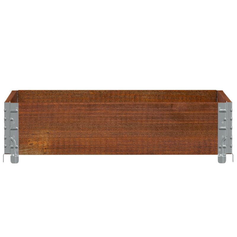 Afbeelding laden in galerijviewer, Vidaxl plantenbak 80x60 cm massief grenenhout bruin
