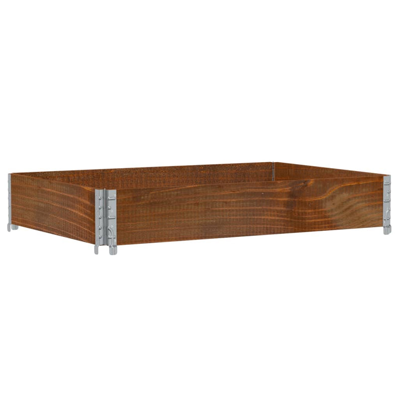 Afbeelding laden in galerijviewer, Vidaxl plantenbak 120x80 cm massief grenenhout bruin
