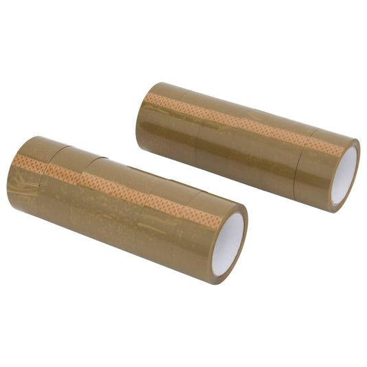 Vidaxl verpakkingstapes 12 st 48 mm x 66 m bruin