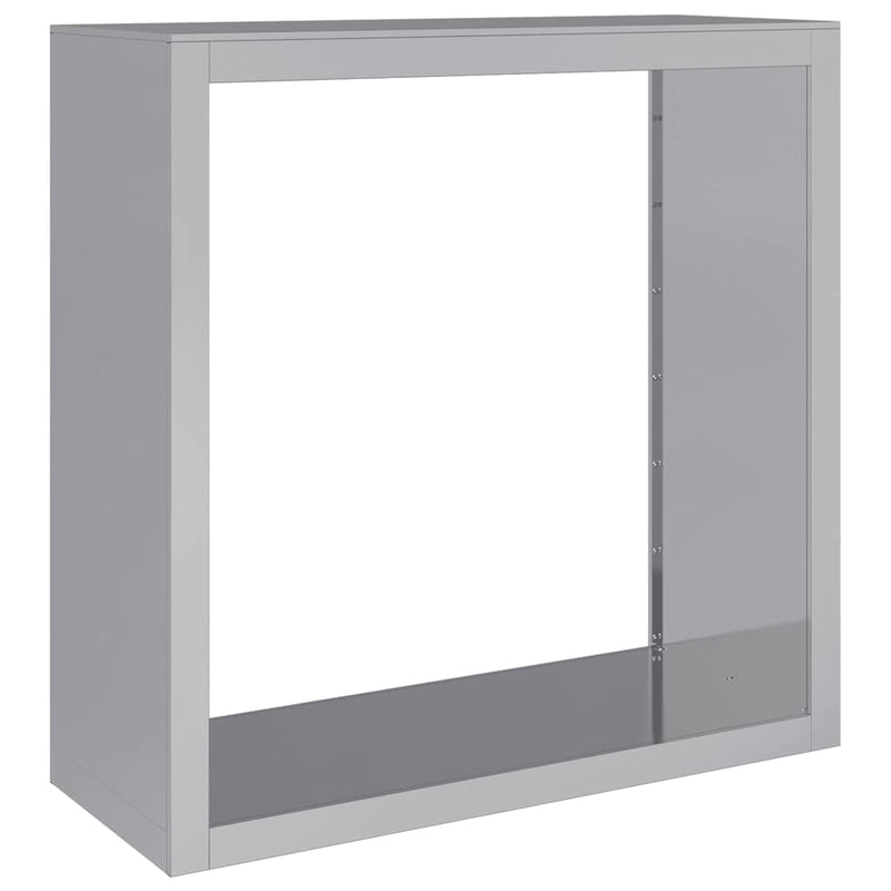 Afbeelding laden in galerijviewer, Vidaxl haardhoutrek 100x40x100 cm gegalvaniseerd staal
