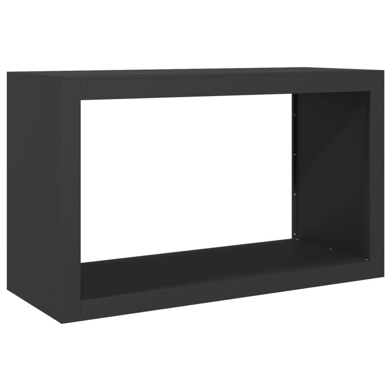 Afbeelding laden in galerijviewer, Vidaxl haardhoutrek 100x40x60 cm staal zwart
