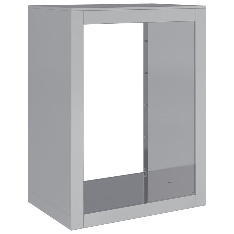 Afbeelding laden in galerijviewer, Vidaxl haardhoutrek 60x40x80 cm gegalvaniseerd staal

