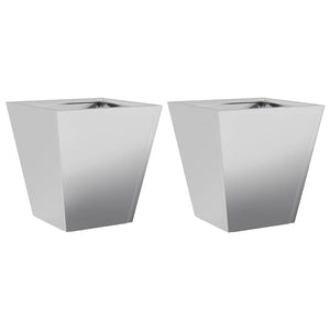 Vidaxl plantenbakken 2 st 30x30x30 cm gegalvaniseerd staal