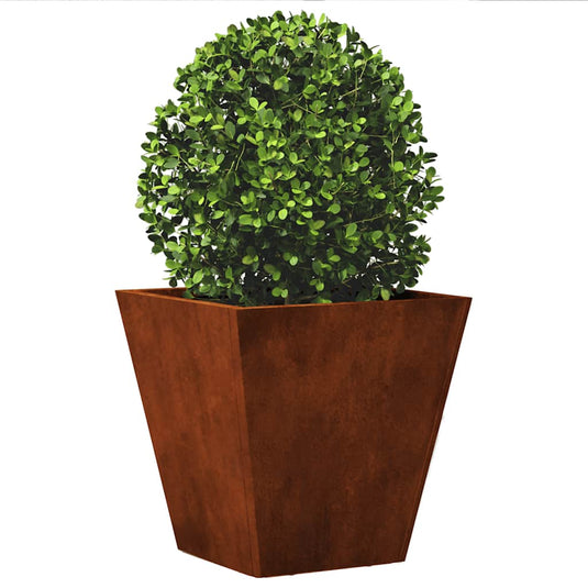 Vidaxl plantenbak 30x30x30 cm weervast staal