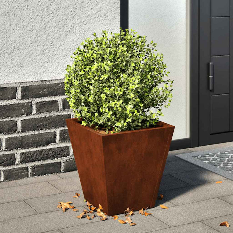 Afbeelding laden in galerijviewer, Vidaxl plantenbak 30x30x30 cm weervast staal
