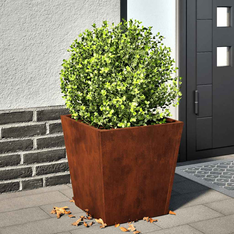 Afbeelding laden in galerijviewer, Vidaxl plantenbak 40x40x40 cm weervast staal
