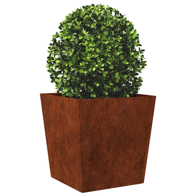 Afbeelding laden in galerijviewer, Vidaxl plantenbak 50x50x50 cm weervast staal

