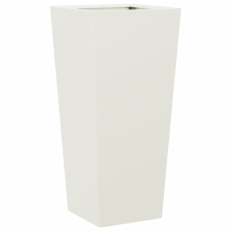 Afbeelding laden in galerijviewer, Vidaxl plantenbak 35x35x75 cm staal wit
