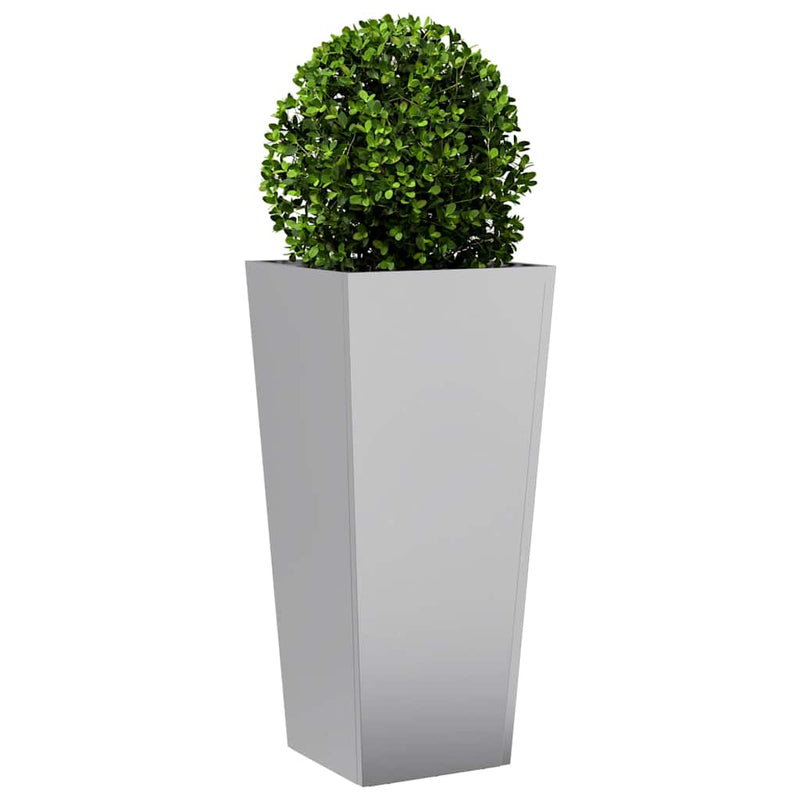 Afbeelding laden in galerijviewer, Vidaxl plantenbak 35x35x75 cm gegalvaniseerd staal
