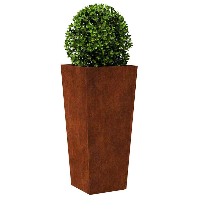 Afbeelding laden in galerijviewer, Vidaxl plantenbak 35x35x75 cm weervast staal
