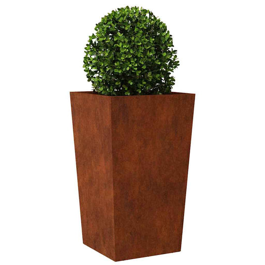 Vidaxl plantenbak 45x45x75 cm weervast staal