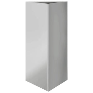 Vidaxl plantenbak driehoek 40x34,5x75 cm gegalvaniseerd staal