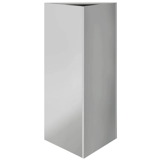 Vidaxl plantenbak driehoek 40x34,5x75 cm gegalvaniseerd staal