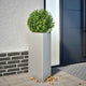 Vidaxl plantenbak driehoek 40x34,5x75 cm gegalvaniseerd staal