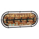 Vidaxl wandkapstok met 5 haken massief gerecycled hout