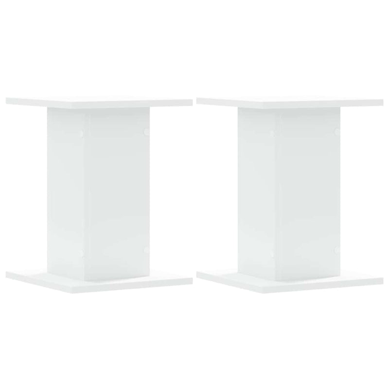 Afbeelding laden in galerijviewer, Vidaxl speakerstandaards 2 st 30x30x40 cm bewerkt hout wit

