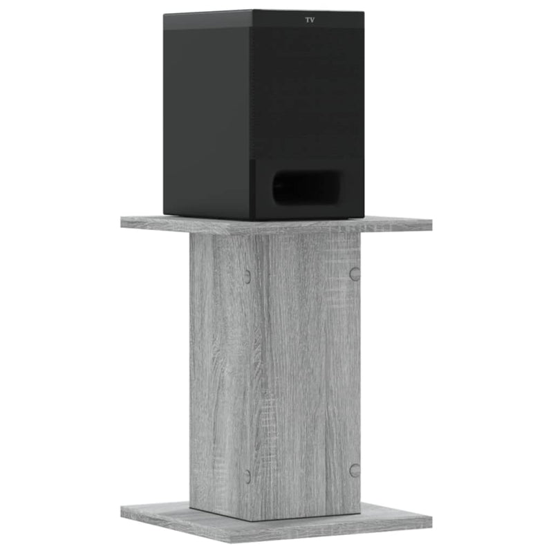 Afbeelding laden in galerijviewer, Vidaxl speakerstandaards 2 st 30x30x40 cm bewerkt hout grijs sonoma
