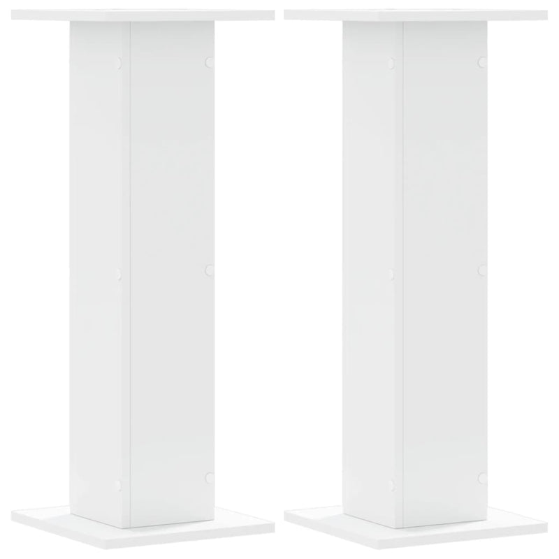 Afbeelding laden in galerijviewer, Vidaxl speakerstandaards 2 st 30x30x80 cm bewerkt hout wit
