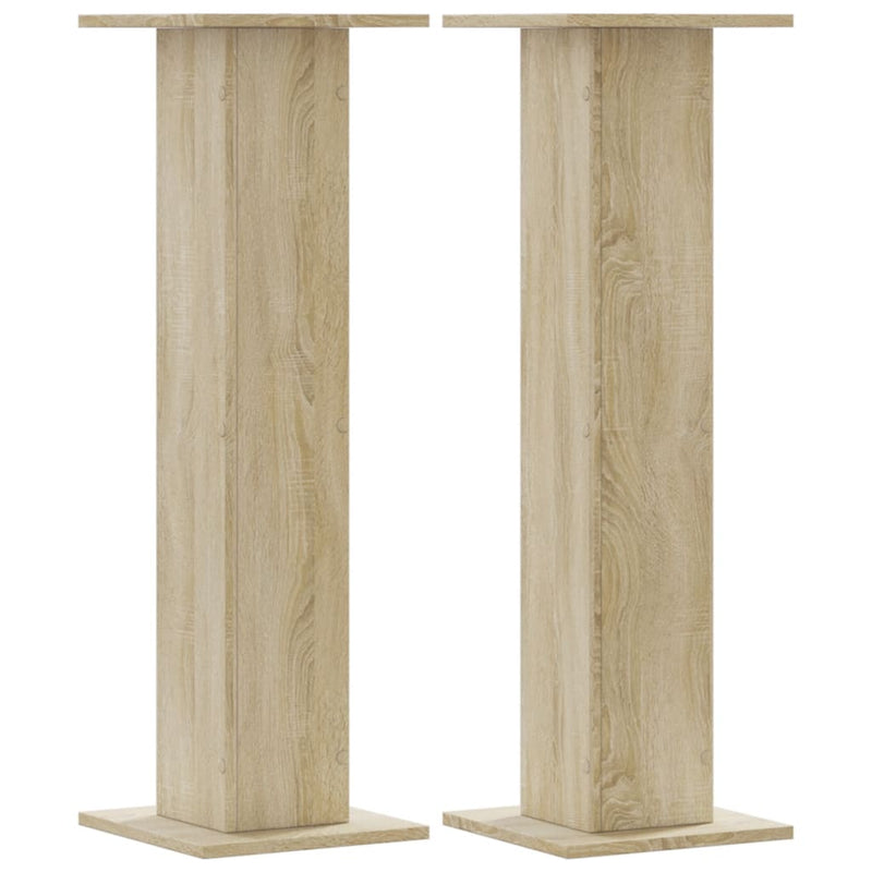 Afbeelding laden in galerijviewer, Vidaxl speakerstandaards 2 st 30x30x95 cm bewerkt hout sonoma eiken
