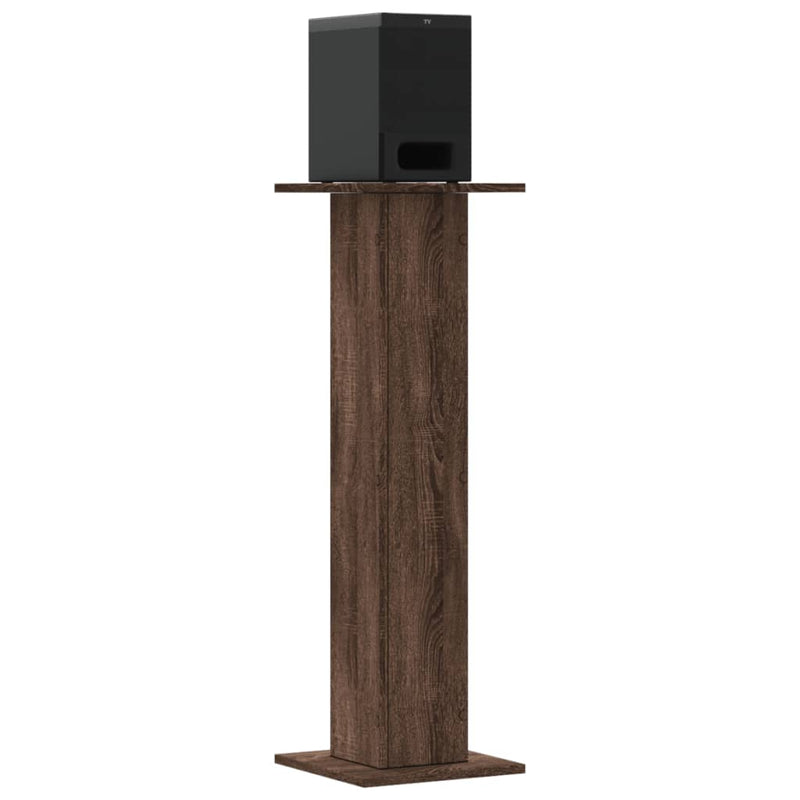 Afbeelding laden in galerijviewer, Vidaxl speakerstandaards 2 st 30x30x95 cm bewerkt hout bruin eiken
