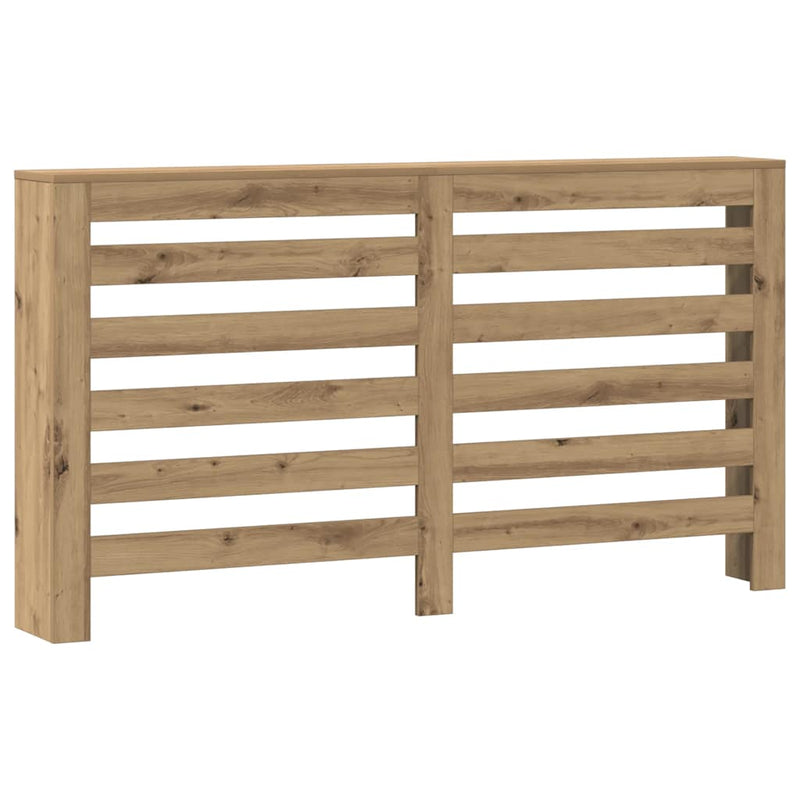Afbeelding laden in galerijviewer, Vidaxl radiatorombouw 149x20x82 cm bewerkt hout artisanaal eikenkleur
