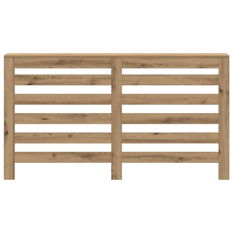 Afbeelding laden in galerijviewer, Vidaxl radiatorombouw 149x20x82 cm bewerkt hout artisanaal eikenkleur
