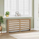 Vidaxl radiatorombouw 149x20x82 cm bewerkt hout artisanaal eikenkleur