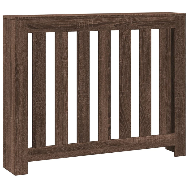Afbeelding laden in galerijviewer, Vidaxl radiatorombouw 104x20x82 cm bewerkt hout bruin eikenkleurig
