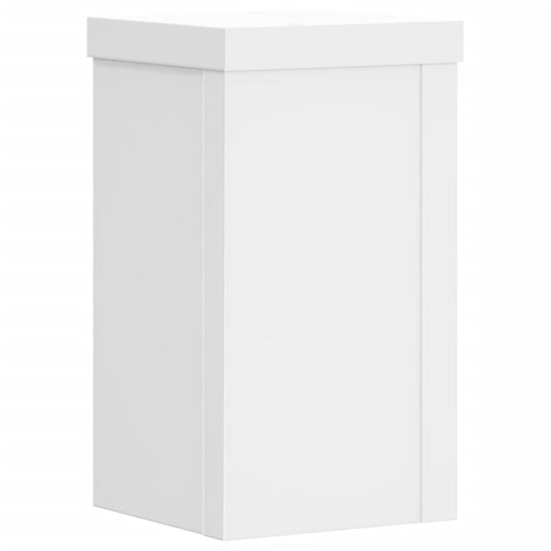 Afbeelding laden in galerijviewer, Vidaxl plantenstandaards 2 st 10x10x18 cm bewerkt hout wit
