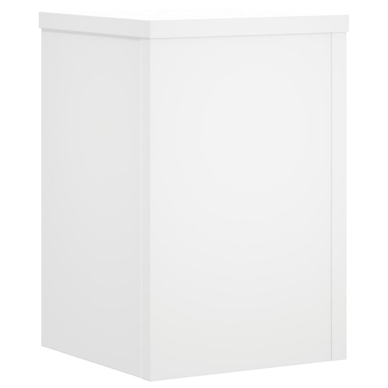 Afbeelding laden in galerijviewer, Vidaxl plantenstandaards 2 st 20x20x30 cm bewerkt hout wit
