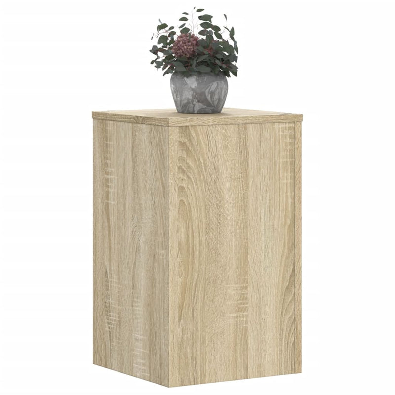 Afbeelding laden in galerijviewer, Vidaxl plantenstandaards 2 st 30x30x50 cm bewerkt hout sonoma eiken
