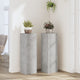 Vidaxl plantenstandaards 2 st 25x25x80 cm bewerkt hout betongrijs