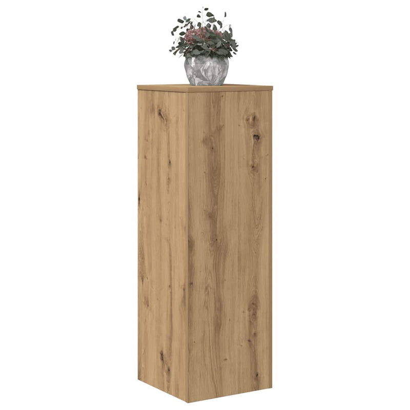 Afbeelding laden in galerijviewer, Vidaxl plantenstandaard 33x33x100 cm bewerkt hout artisanaal eiken
