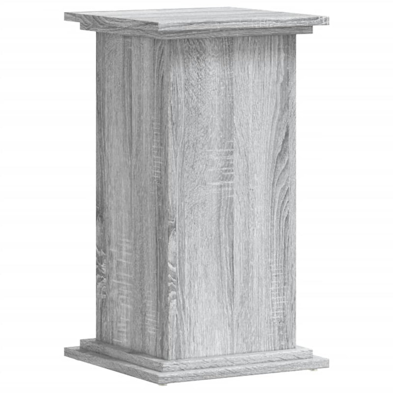 Afbeelding laden in galerijviewer, Vidaxl plantenstandaard 33x33x60 cm bewerkt hout grijs sonoma eiken
