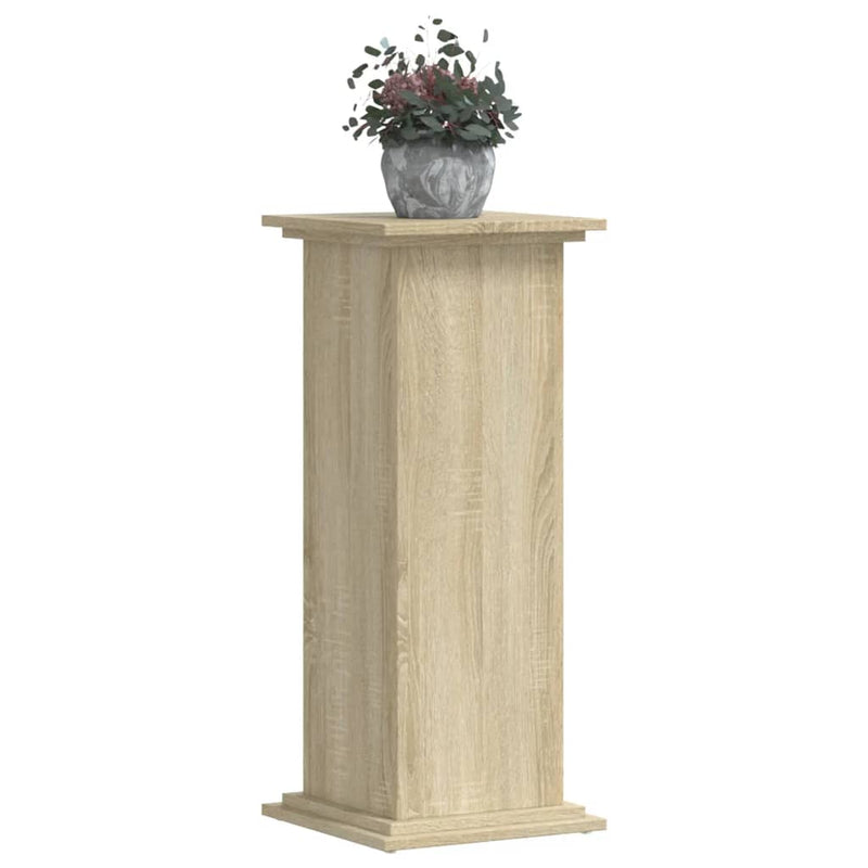 Afbeelding laden in galerijviewer, Vidaxl plantenstandaard 33x33x80 cm bewerkt hout sonoma eikenkleurig
