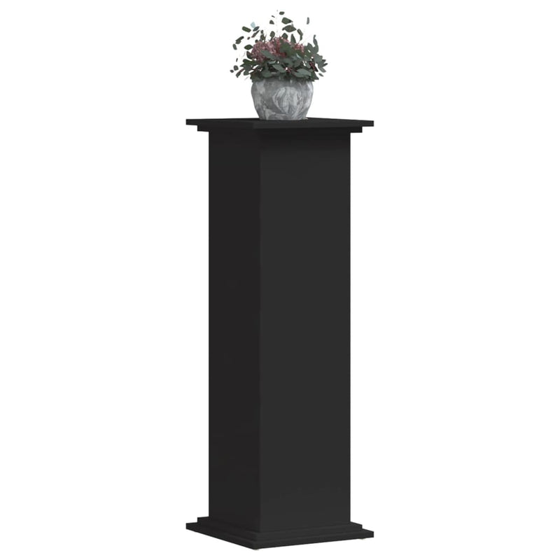 Afbeelding laden in galerijviewer, Vidaxl plantenstandaard 33x33x100 cm bewerkt hout zwart
