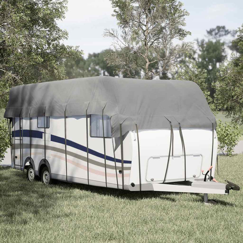 Afbeelding laden in galerijviewer, Vidaxl caravan dakbedekking 800x300 cm vliesvlies grijs
