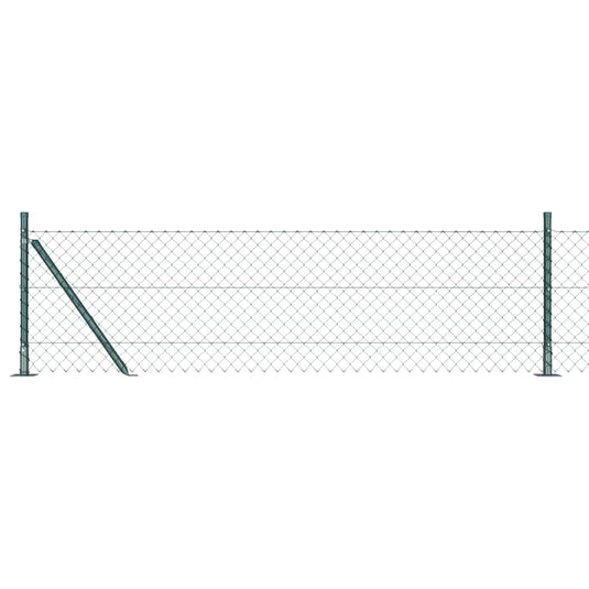 Vidaxl afrasteringspaal groen 10 x 0,4 m (40 x 40 mm gaas)