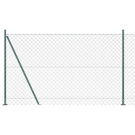 Vidaxl afrasteringspaal groen 10 x 1,6 m (60 x 60 mm gaas)